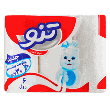 دستمال حوله‌ای تنو بسته 6 عددی