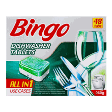 قرص ماشین ظرفشویی 960 گرم بینگو