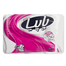 دستمال توالت پاپیا بسته 12 عددی