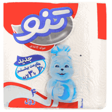 دستمال حولهای تنو - 6 بسته 4 عددی