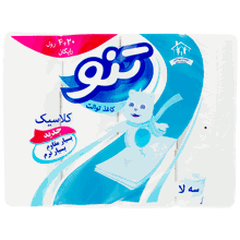 دستمال توالت تنو بسته 24 عددی