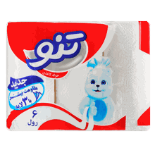 دستمال حولهای تنو بسته 6 عددی