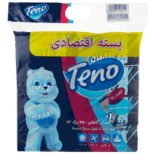 دستمال کاغذی 250 برگ تنو بسته 8 عددی
