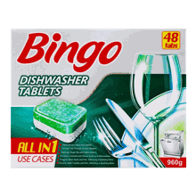 قرص ماشین ظرفشویی 960 گرم بینگو