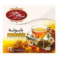 دمنوش بابونه کیسهای سحرخیز بسته 12 عددی
