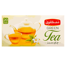 چای سبز کیسهای مصطفوی بسته 20 عددی