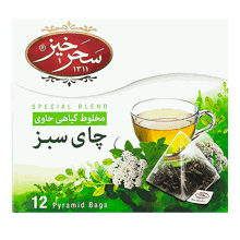 چای سبز کیسهای هرمی سحرخیز بسته 12 عددی