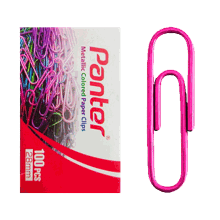 گیره کاغذ رنگی پنتر بسته 100 عددی