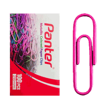 گیره کاغذ رنگی پنتر بسته 100 عددی