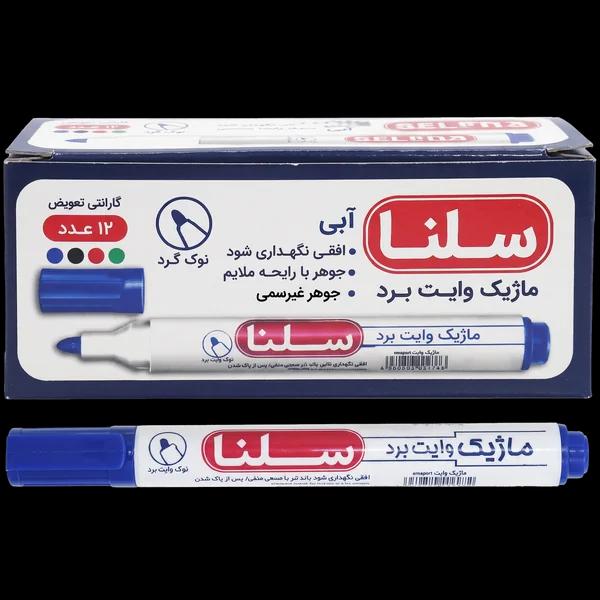 ماژیک وایت برد آبی سلنا بسته 12عددی